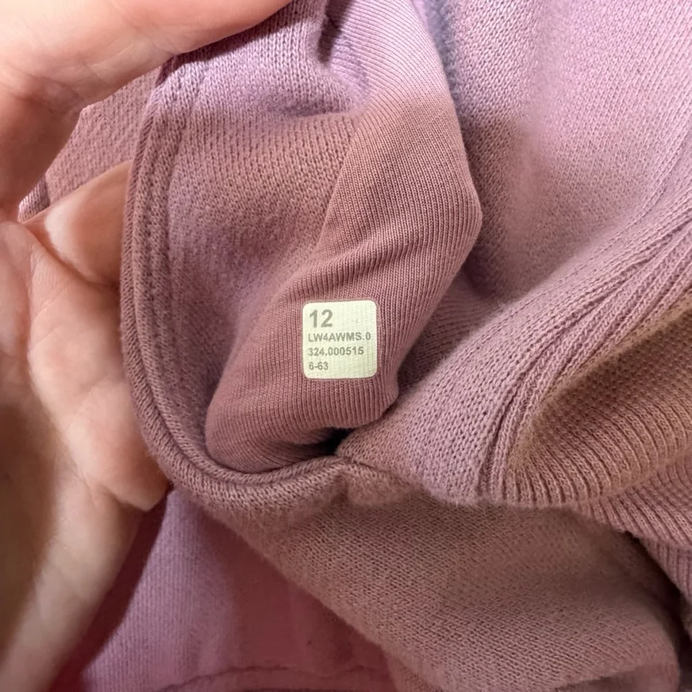 Women's Lululemon Scuba Full Zip Waist Length Hoodie Size 12 Lavender Lux SKU625 - Picture 4 of 6